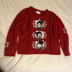 Vintage Mandal Bay Snowman Christmas Sweater